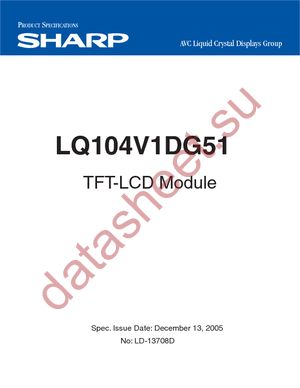 LQ104V1DG51 datasheet  